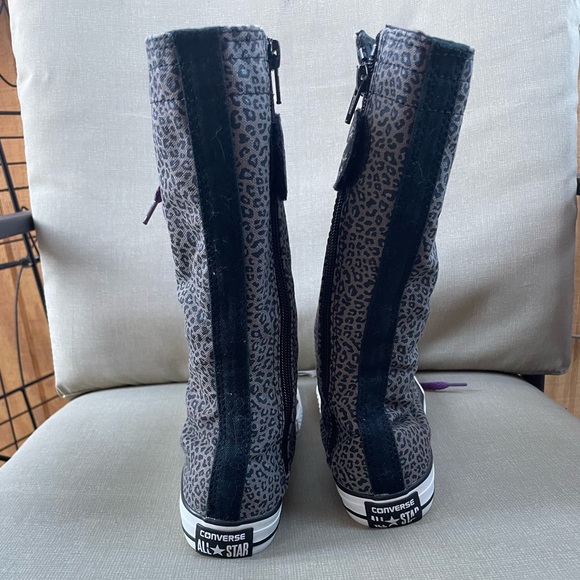 Converse All Star Chuck Taylor RARE Calf High sneaker Zip Junior US Size 1 - Picture 2 of 9